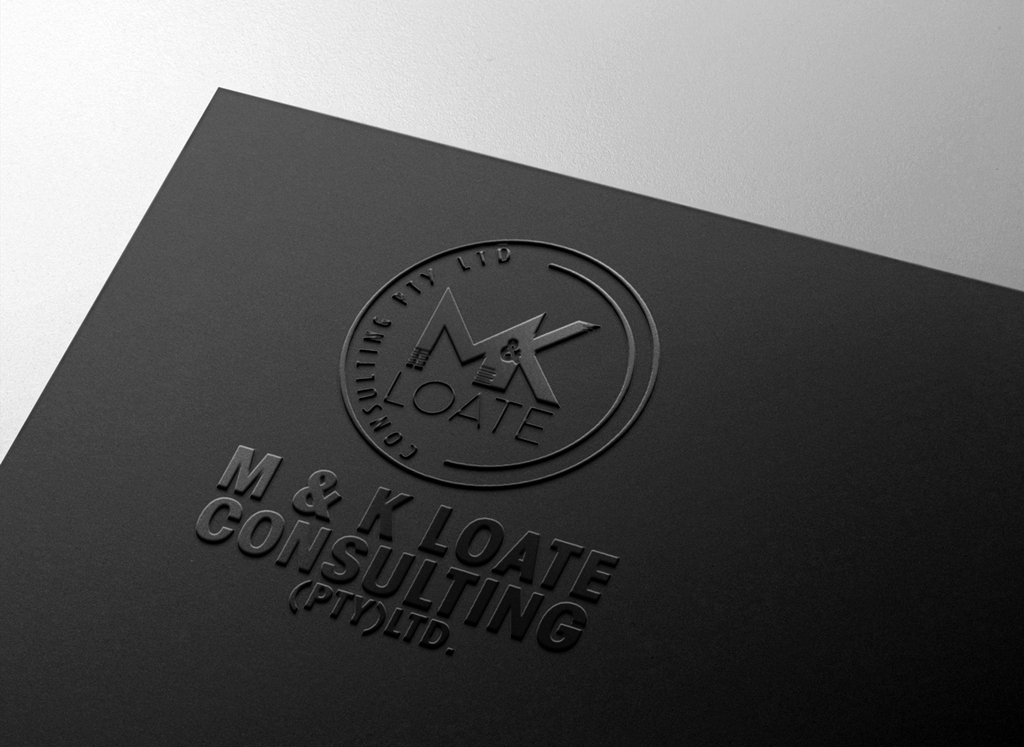 MK Float Consulting embossed business card mockup